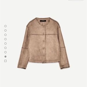 Zara faux suede jacket